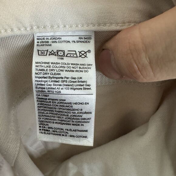 Banana Republic Pants Mens 33x21 Beige Athletic Fit Traveler Chino Tapered Leg - Picture 10 of 11